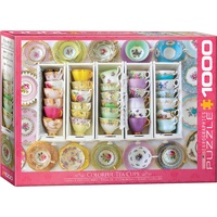 Eurographics Puzzles 1000pc Colorful Tea Cups Jigsaw Puzzle