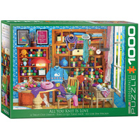 Eurographics Puzzles 1000pc All You Knit Is Love, Jigsaw Puzzle