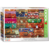 Eurographics 1000pc Travel Suitcases Jigsaw Puzzle