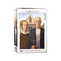Eurographics 1000pc Wood American Gothic Jigsaw Puzzle