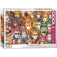 Eurographics Puzzles 1000pc Venetian Masks Jigsaw Puzzle