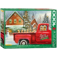Eurographics 1000pc Furry Friends Holiday Farm Jigsaw Puzzle