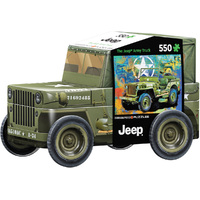 Eurographics 550pc Military Jeep Tin Jigsaw Puzzle
