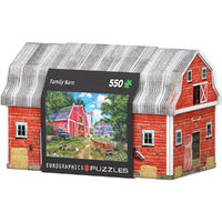 Eurographics 550pc Family Farm Tin Jigsaw Puzzle