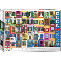 Eurographics 2000pc Mediterranean Windows Jigsaw Puzzle