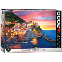 Eurographics 2000pc Manarola At Dusk Italy Jigsaw Puzzle