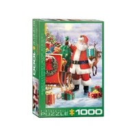 Eurographics 1000pc Santa With Sled Jigsaw Puzzle
