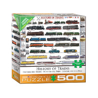 Eurographics Histrory of Trains XL 500pcs Jigsaw Puzzle