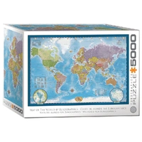 Eurpgraphics Map Of The World 5000pc Jigsaw Puzzle