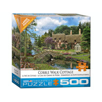 Eurographics 500pc XL Cobble Walk Cottage Jigsaw Puzzle