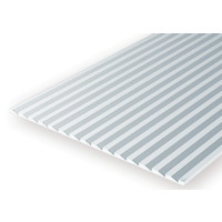 Evergreen White Polystyrene Novelty Siding Sheet 0.060 x 6 x 12" / 1.5mm x 15cm x 30cm (1)