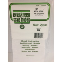 Evergreen White Polystyrene Metal Siding Sheet 0.060 x 6 x 12" / 1.5mm x 15cm x 30cm (1)