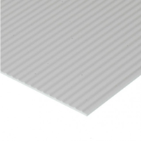Evergreen White Polystyrene Board & Batten Sheet 0.075 x 6 x 12" / 1.9mm x 15cm x 30cm (1)