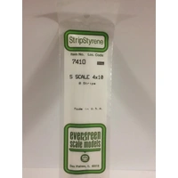 Evergreen White Polystyrene S-Scale Strip 0.063 x 0.156 x 14" (8)
