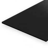 Evergreen Black Polystyrene Sheet 0.010 x 8 x 21" / 0.25mm x 20cm x 53cm (8)