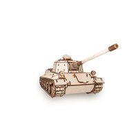 Eco Wood Art 00004 Tank Lowe With Glue Wooden Model