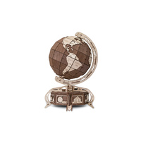 Eco Wood Art 00038 The Globe (Brown) Wooden Model