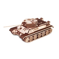 Eco Wood Art 00082 Tank T-34-85 Wooden Model