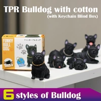 TPR Bulldog with Cotton with Keychain Blind Box F-BUDOG-BD