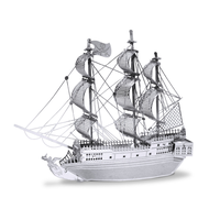 Metal Earth Black Pearl Pirate Ship Metal Puzzle Kit