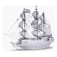 Metal Earth Black Pearl Pirate Ship Metal Puzzle Kit