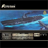 FlyHawk 1/700 HMS Illustrious 1940 Deluxe Edition Plastic Model Kit