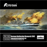 Flyhawk 1/700 German Battle ship Bismarck 1941 FH1132 Plastic Model Kit