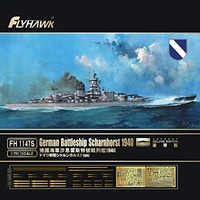 Flyhawk 1/700 German Battleship SCHARNHORST 1940 FH1147S Plastic Model Kit