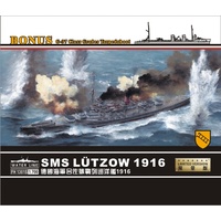 Flyhawk 1/700 SMS SMS Luetzow 1916 Limited version(Contains G-37 Grobes Torpedoboot FH1301S Plastic Model Kit