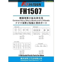 Flyhawk 1/700 German Navy Ship's Boats and Lifeboats FH1507 Plastic Model Kit