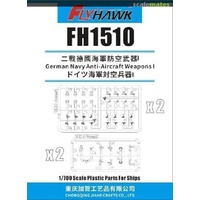 Flyhawk 1/700 German Navy Anti-Aircraft Weapons I FH1510 Plastic Model Kit
