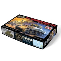 Forces of Valour 1/72  U.S. Sherman M4A1 Tan Plastic Model Kit