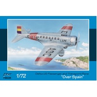 Frrom 1/72 Delta US Passenger and Transport Plane "Over Spain" Plastic Model Kit