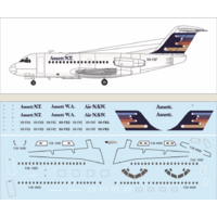 F-rsin Plastic 1/144 Fokker F-28-1000-Ansett Plastic Model Kit