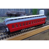 Frateschi HO Wooden Clerestory 1st Class Car Burgandy Santa Fe 2611