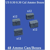 Firestorm 1/35 0.50 0.30 cal ammo boxes WW2 (50)
