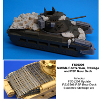 Firestorm 1/35 Australian Matilda Conversion, Stowage and PSP Rear Deck (Scattered Load)