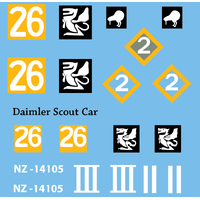 Firestorm 2 Pdr Valentine 3NZ Div Tank Sq Pacific and Jeep Decals