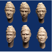 Firestorm 1/35 German Wehrmacht Sidecap heads mix
