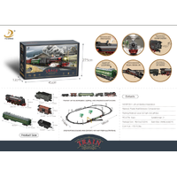 Fenming 1/76 OO RC Steam Train Set with Lights & Steam Effect - Classic Oval Track