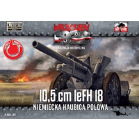 First To Fight 1/72 10,5cm leFH 18 German Field Howitzer Plastic Model Kit [037]