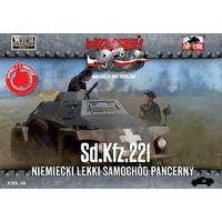 First To Fight 1/72 Sd.Kfz. 221 - German Light Armored Car Plastic Model Kit [048]