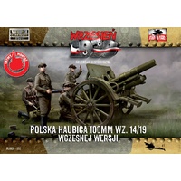 First To Fight 1/72 100mm Polish wz. 14/19 Howitzer, Early Version Plastic Model Kit [052]