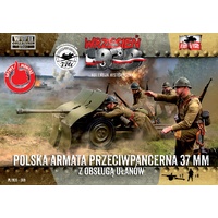 First To Fight 1/72 Bofors 37mm AT Gun with polish uhlans crew Plastic Model Kit [069]