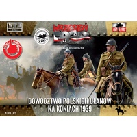 First To Fight 1/72 Polish Uhlans command on horseback Plastic Model Kit [072]