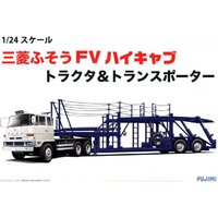 Fujimi 1/24 Mitsubishi Fuso FV High-Cab Tractor & Transporter (24TR-1) Plastic Model Kit [01201]