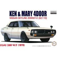 Fujimi 1/24 Nissan KPGC-110 GT-R '72 "Ken & Mary" (ID-5) Plastic Model Kit [04622]