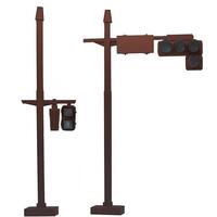 Fujimi 1/24 The Signal Set Special Ed. (Vehicle Signal/Crosswalk Signal, Brown) (GT-35 EX-1) [11655]