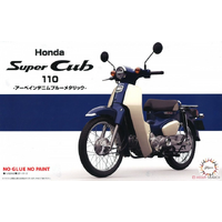 Fujimi 1/12 Honda Super Cub110 (Urbane Denim Blue Metallic) (B-NX-No1) Plastic Model Kit 14179