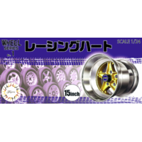 Fujimi 1/24 Racing Haert 15inch (Wheel-01) Plastic Model Kit 19342